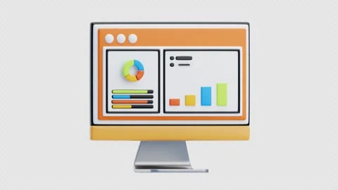 3D Animation of Data Analytics Stock Footage 294843926