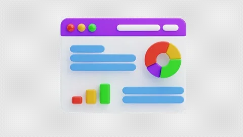 3D Animation of Data Analytics Stock Footage 300140948