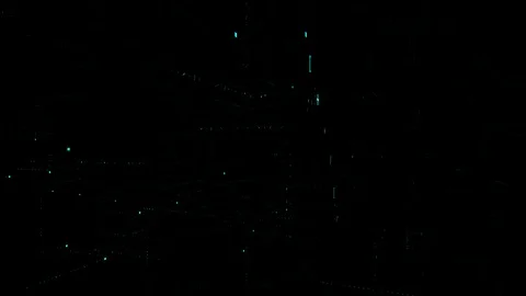 3D animation data digital code with "Sale" text Stock Footage 105980845
