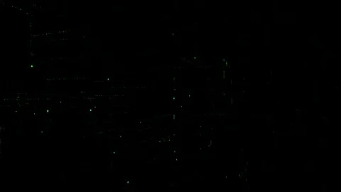 3D animation data digital code with "5G" text Stock Footage 105981400