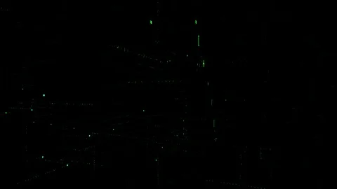 3D animation data digital code with "Sale" text Stock Footage 105984370