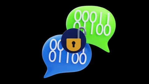 3D Animation of Data Encryption Stock-Footage 287060743