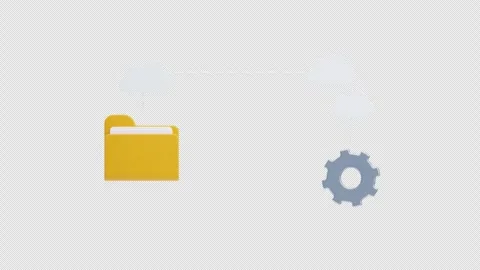3D Animation of Data Transfer Stock Footage 297918574