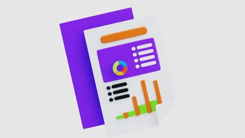 3D Animation of Data Visualization Stock Footage 294844734