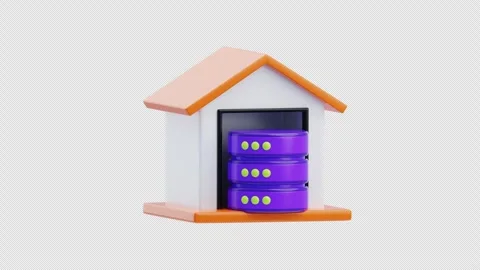 3D Animation of Data Warehouse Stock Footage 294844717