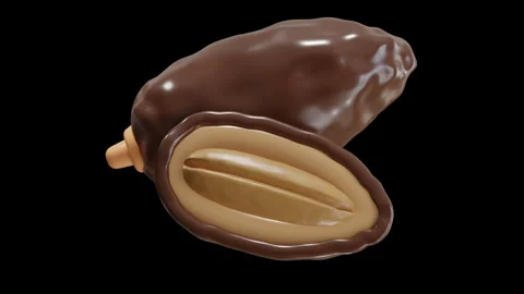 3D Animation of Dates Fruit Stock Footage 286930993