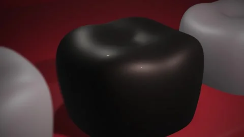 3D Animation of a Dead Molar Tooth Stock Footage 311031535