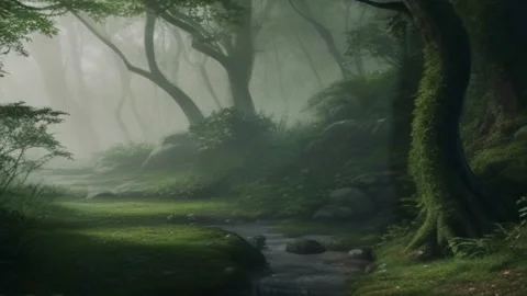 3D animation of Deep within lies an enchanting untouched by human footprints. Stock Footage 251965693