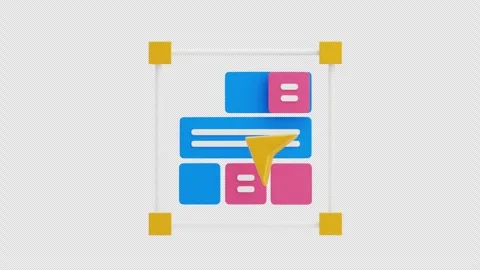 3D Animation of Design Layout Stock Footage 304037807