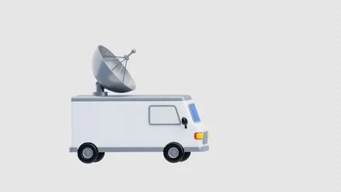3D Animation of Dish Satellite Receiver Stock Footage 312442272