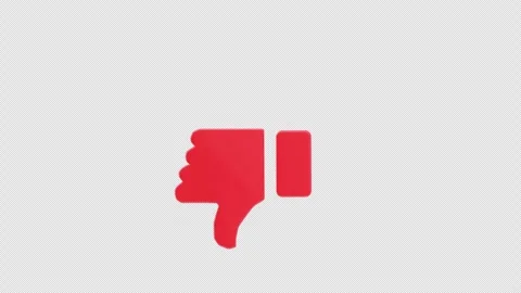 3D Animation of Dislike Hand Gesture Stock Footage 313790947