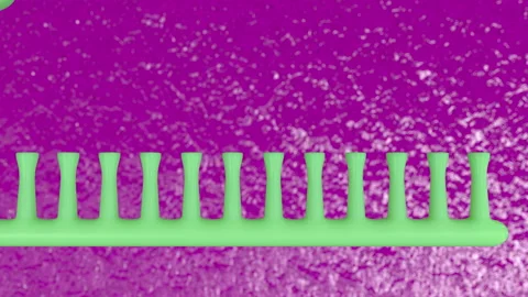 3d animation of dna replication process. Replication produces two identical DNA Stock Footage 131517787