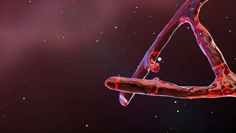 3d Animation DNA shape water, DNA from water texture 動画素材 168431529