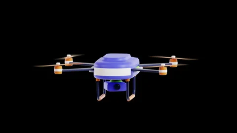 3D Animation of Drone Camera Stock Footage 286775111