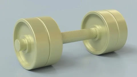3D Animation of Dumbbell Evolving from Beginner to Pro Design. Stock Footage 289206210