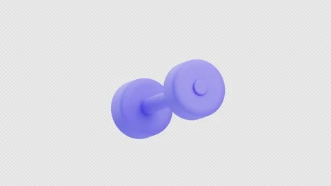 3D Animation of Dumbbell Stock Footage 327341811