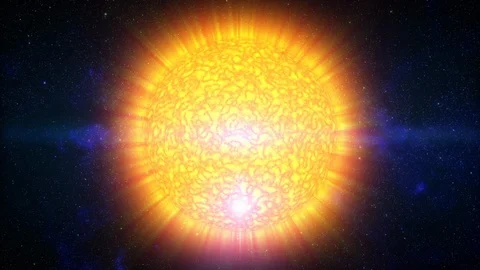 3D Animation of Earth's Sun in Space Stock Footage 101139213