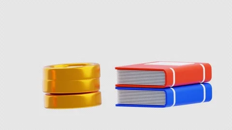 3D Animation of Education Cost and Funding Stock Footage 311306036