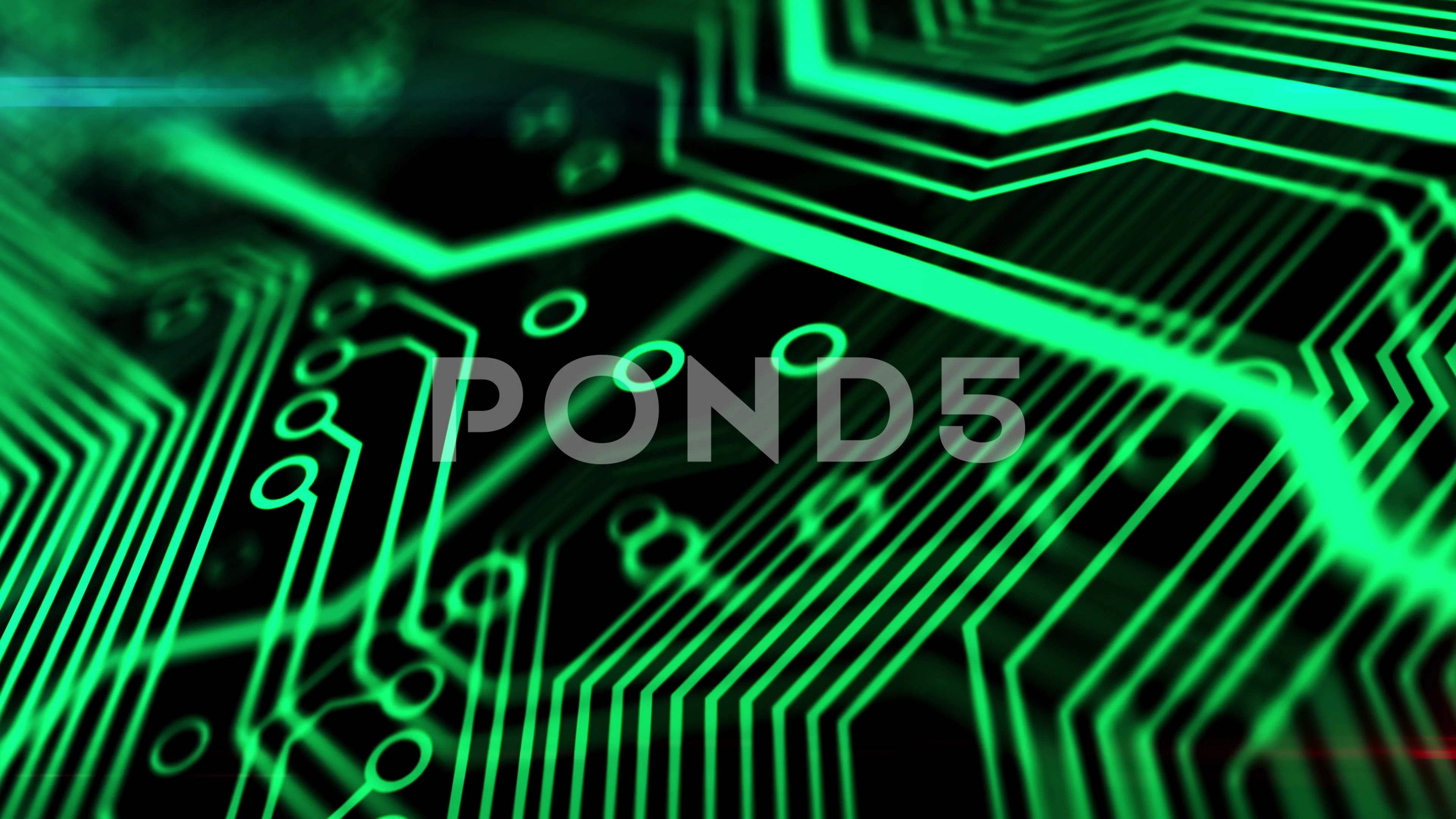 3D animation of electronic circuit board... | Stock Video | Pond5