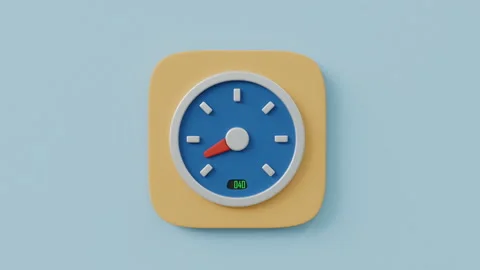 3d animation of the electronic scale icon Video stock 273250487