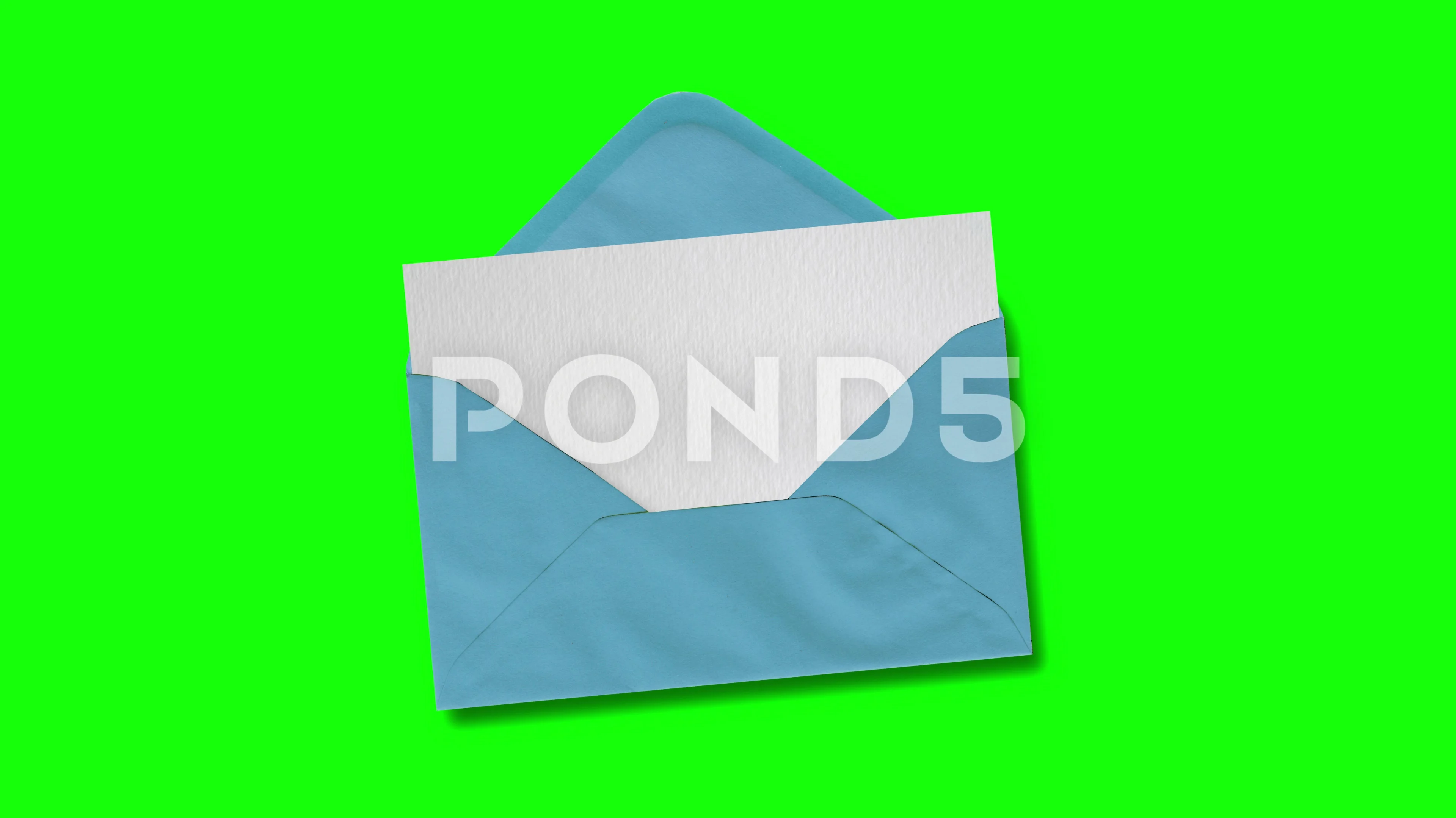 3d animation envelope paper opening with... | Stock Video | Pond5