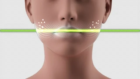 3D animation Face close-up repair effect skin dirt removal. Deep cleansing s Video stock 148095264