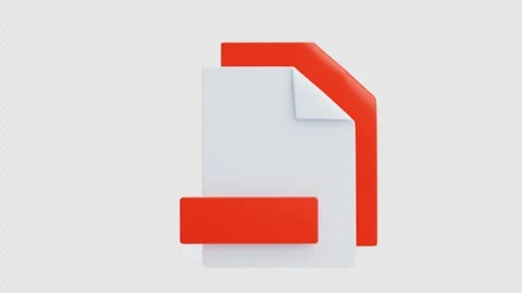 3D Animation of FBX File 3D Icon. File Format Concept Stock Footage 314559149