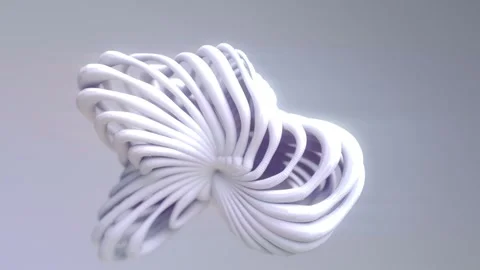 3D animation featuring abstract liquid flowing smoothly to form wavy shapes Stock Footage 331847330