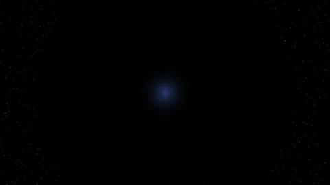 3D animation featuring a slow, rhythmic blinking starfield set Vídeo Stock 338388179