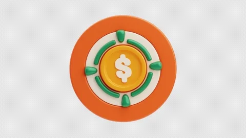 3D Animation of Financial target with arrow Stock Footage 311977587