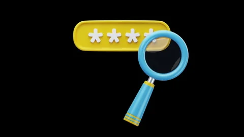 3D Animation of Find Password Stock Footage 287073004