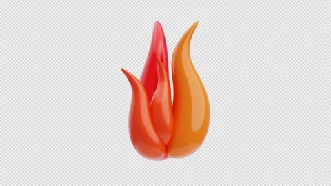 3D Animation of Fire Burning Stock Footage 295344072