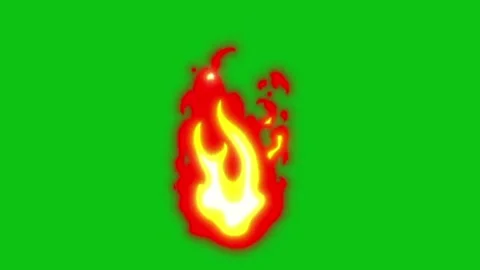 3D animation of flames with green screen. Stock Footage 326504473