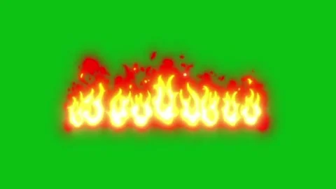 3D animation of flames with green screen. Stock Footage 326504671
