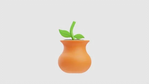 3D Animation of Flower Vase Stock Footage 296463800