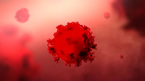 3D Animation of Flu Bacteria in Human Body Stock Footage 311452196