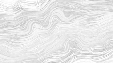 3d animation fluid white surface waving lines, liquid background, seamless loop Stock Footage 264016585