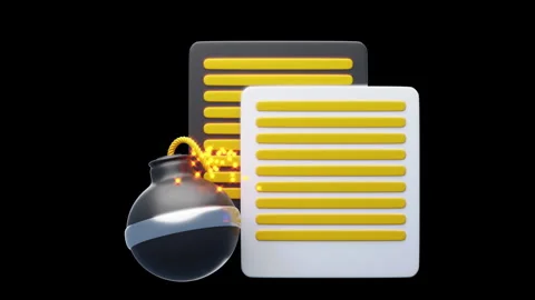 3D Animation of Fraud Document Stock Footage 287075209