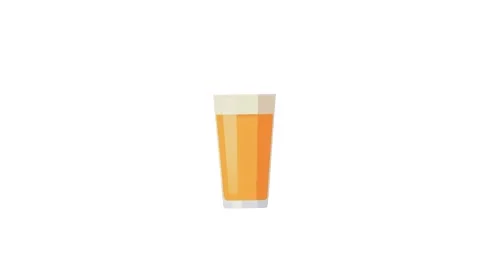 3d animation of freshly squeezed orange juice isolated on white background Stock Footage 287341377