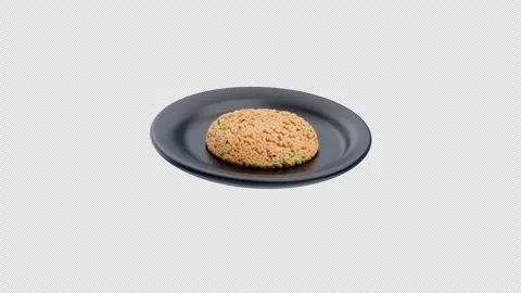 3D Animation of Fried Rice Stock Footage 303882445