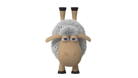 3d animation funny sheep playing sports Stock Footage 111761913