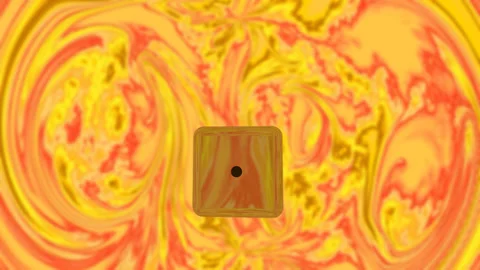 3D animation of a game dice Stock Footage 309113591