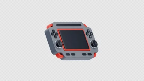 3D Animation of Game Over. Handheld game screen message concept Stock Footage 312304056