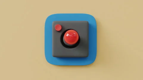 3d animation of the gamepad icon Stock Footage 270483904