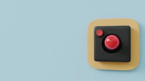 3d animation of the gamepad icon Stock Footage 270804232