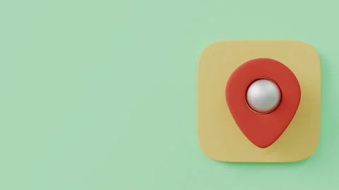 3d animation of geolocation icons Stock Footage 270926639