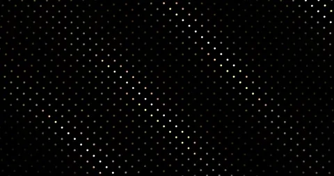 3D Animation - Geometric Gold Dot Pattern on Black Background Stock Footage 280922790