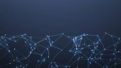 3D animation of the geometric shape of a lattice in space. Video stock 263140402