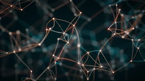 3D animation of the geometric shape of a lattice in space. Video stock 263141199