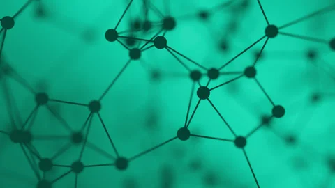 3D animation of the geometric shape of a lattice in space. Video stock 263142131